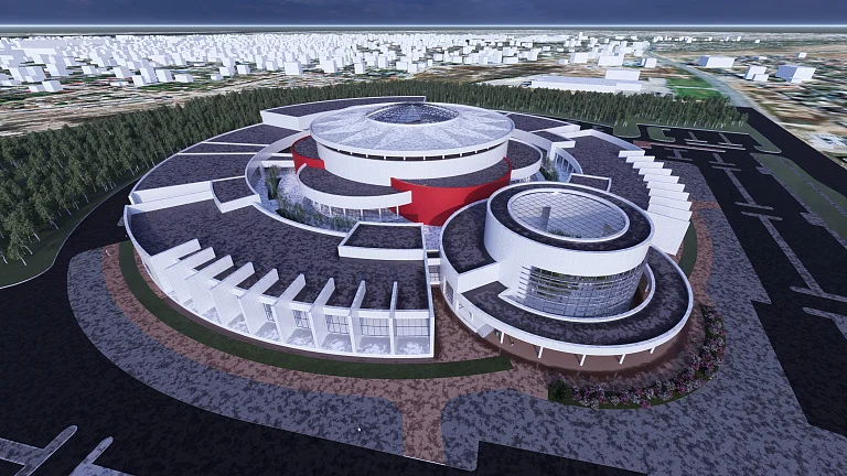 Astrakhan Ice Center and Retail