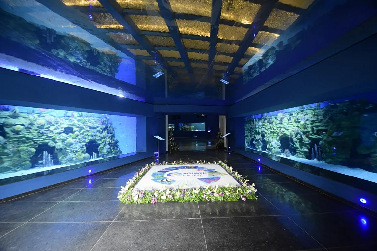 معرض الاحياء المائية في مدينة كجرات للعلوم