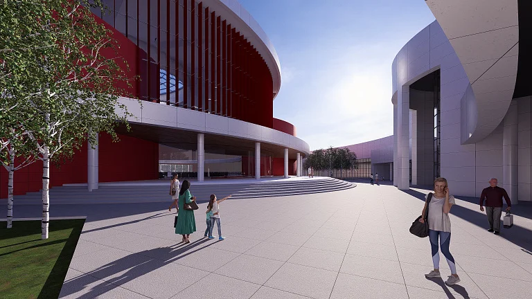 Astrakhan Ice Center and Retail