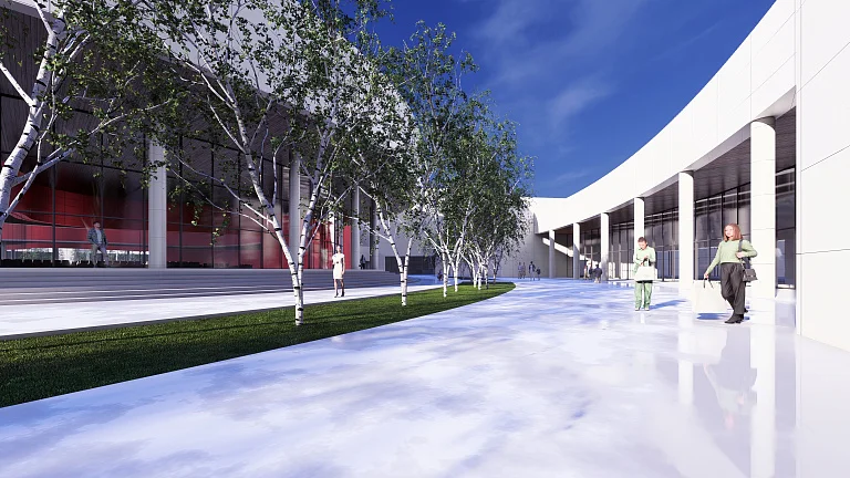 Astrakhan Ice Center and Retail