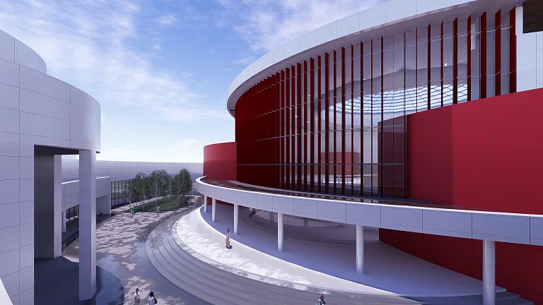 Astrakhan Ice Center and Retail